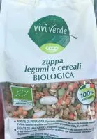 Mängden socker i Zuppa legumi e cereali bio