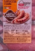 Mängden socker i Salsiccia di pollo