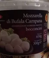 Mängden socker i Mozzarella di bufala campana