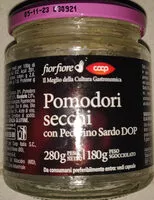 Mängden socker i pomodori secchi con pecorino sardo DOP