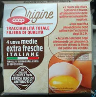 Mängden socker i 4 uove extra fresche italiane