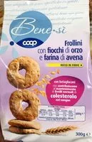 Mängden socker i Frollini con fiocchi di orzo e farina di avena