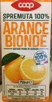 Mängden socker i Arance bionde spremuta