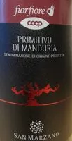 Mängden socker i Primitivo di manduria