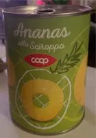 Mängden socker i Ananas allo sciroppo