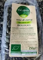 Mängden socker i Semi di zucca biologici