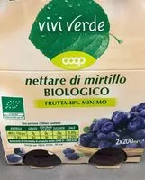 Mängden socker i Nettare di mirtillo biologico