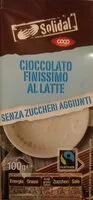 Mängden socker i Cioccolato finissimo al latte senza zuccheri aggiunti