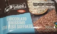 Mängden socker i Cioccolato finissimo con riso soffiato