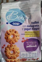 Mängden socker i Frollini con melagrana e yogurt