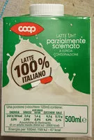 Mängden socker i Latte UHT parzialmente scremato