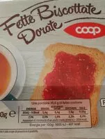 Mängden socker i Fette biscottate dorate