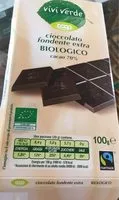 Mängden socker i Cioccolato fondente extra biologico