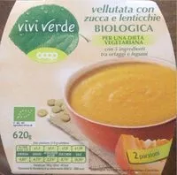 Mängden socker i vellutata con zucca e lenticchie