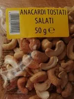 Mängden socker i Anacardi tostati salati