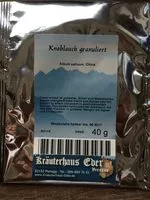 Mängden socker i Knoblauch granuliert