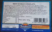 Mängden socker i Misto scoglio congelato