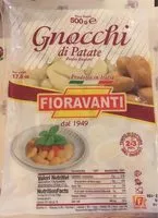 Mängden socker i Gnocchi di patate