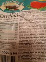 Mängden socker i Tortellini alla carne