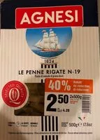 Mängden socker i : Le Penne Rigate N • 19