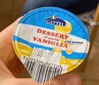Mängden socker i dessert al gusto vaniglia