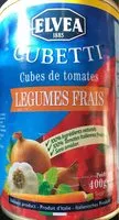 Mängden socker i Cubetti Cubes de tomates legumes frais