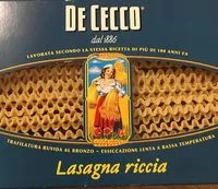 Mängden socker i Lasagna riccia