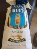 Mängden socker i Grissini Grano Saraceno GR