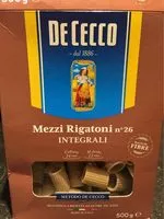Mängden socker i Mezzi Rigatoni integrali