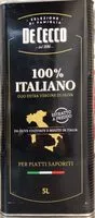 Mängden socker i Olio extra vergine di oliva 100% italiano