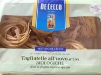 Mängden socker i Tagliatelle all'uovo n 304