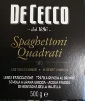 Mängden socker i Spaghettoni quadrati