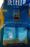 Mängden socker i mezzi rigatoni