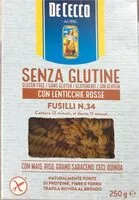 Mängden socker i Fusili senza glutine con lenticchie rosse