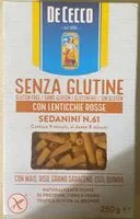 Mängden socker i Sedanini senza glutine con lenticchie rosse