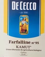 Mängden socker i Farfalline n.95 Kamut