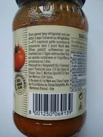Mängden socker i Sauce Tomate Aux Olives