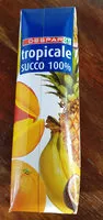 Mängden socker i tropicale succo 100%