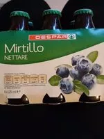 Mängden socker i Nettare di mirtillo