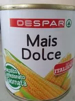 Mängden socker i Mais dolce