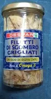 Mängden socker i Filetti di sgombro grigliati