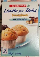 Mängden socker i Lievito per dolci