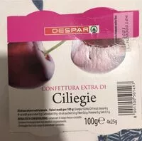 Mängden socker i confettura extra di ciliegie