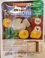Mängden socker i Tortelloni