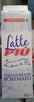 Mängden socker i Latte Più parzialmente scremato