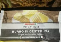 Mängden socker i Burro di centrifuga