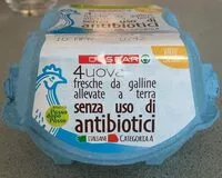 Mängden socker i Uova allevate a terra senza uso di antibiotici