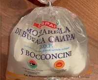 Mängden socker i Mozzarella di bufala