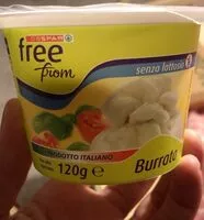 Mängden socker i Burrara senza lattosio