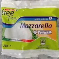 Mängden socker i Mozzarella senza lattosio
